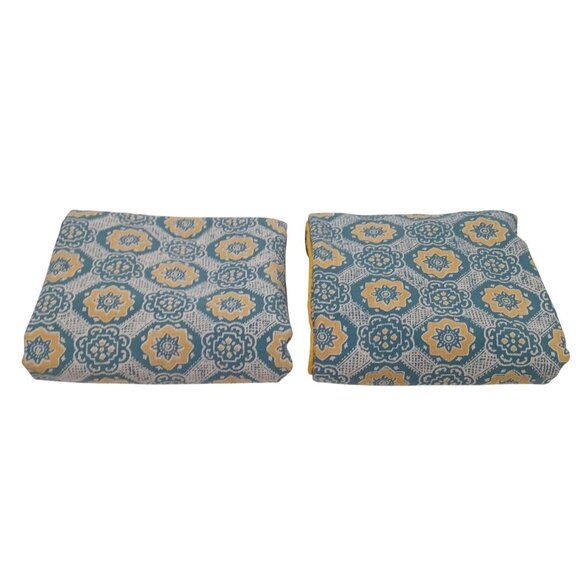 John Robshaw 100% Cotton Hand Block Printed Std Pillow Shams Global Boho Artisan - Picture 3 of 7